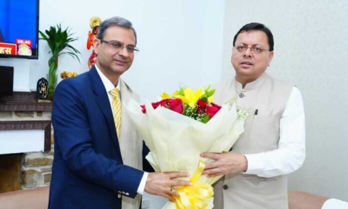 मुख्यमंत्री पुष्कर सिंह धामी से आरबीआई गवर्नर संजय मल्होत्रा ने की शिष्टाचार भेंट