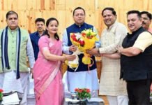 महापौर दीपक बाली ने मुख्यमंत्री धामी से की काशीपुर के विकास पर चर्चा